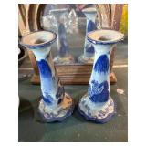 Vintage Victoria ironstone candlesticks
