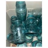 Vintage Blue Ball Jars