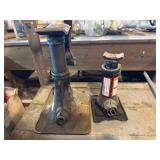 Jacks, metal shelf etc