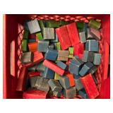 Vintage wooden building blocks