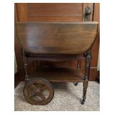 Vintage Wooden Tea Cart