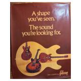 Vintage Gibson guitar posters