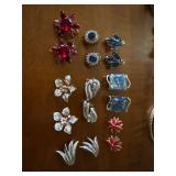 Vintage Coro clip back earrings, etc.