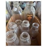 Vintage glass bottles