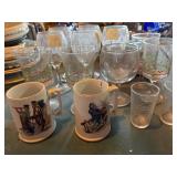Vintage KIRIN beer glasses, NR mugs