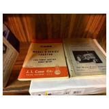 Vintage Case, Ford Manuals, books etc