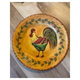 Gallo hand-painted rooster dinnerware