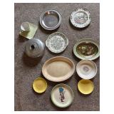 Vintage aluminum cake, cover, plates, bowls, etc.