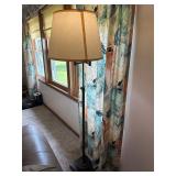 Rubbed bronze finish adjustable floor lamp