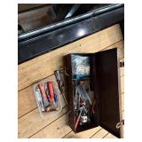 Metal Toolbox, 20 in x 7 in, tools etc