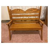 Small wooden bench