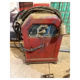 Welding helmet, Lincoln arc welder, etc.