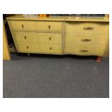 Vintage Bassett Furniture six drawer dresser