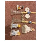 Vintage Avon and Libby candlestick holders