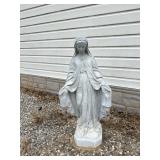 Outdoor  Mary cement statue