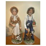 Homco #1409 Old Man and Old Woman Farmers