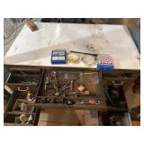 Hole saws , desk metal tap set, etc.