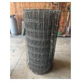 Spool of wire fencing
