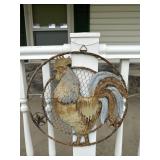 Outdoor Rooster plaque, garden stake etc