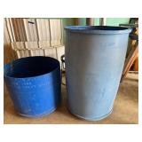 55 G Plastic Barrel, half barrel,  foam coolers