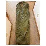 2 Vintage US feather filled sleeping bag