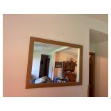 Vintage wood framed mirror
