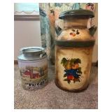 Vintage painted Milk Can