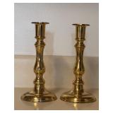 Heavy brass candlesticks