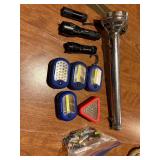 Vintage Silver Flashlight & Others
