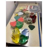 Vintage Lazy Susan containers and contents