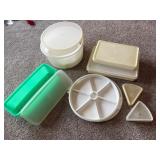 Vintage Tupperware Jade Green, Cake saver et