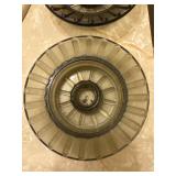 Vintage smoky glass ashtrays
