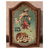 Vintage Blatz ï¿½on tapï¿½ Beer sign