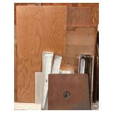 4 x 8 Plywood sheets,3x3 heavy metal tabletop etc