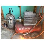 Craftsman air compressor, hoses, pressure tank etc