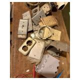 electrical boxes, outlet covers ,outlets, etc