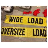 Wide load/oversize load, flags for vehicle