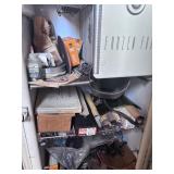 Vintage GE Refrig w/ welding supplies