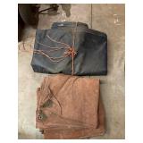 Heavy canvas, tarp, netting & straps