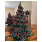 Vintage ceramic light up Christmas tree
