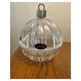 Vintage St. George, ornament Crystal Kandy dish.