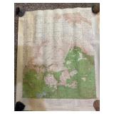 Vintage United States geological California maps