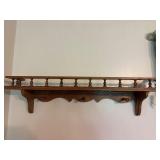 Vintage wooden shelves