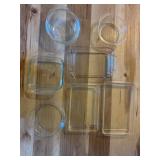 Vintage Pyrex casserole, dishes, etc.
