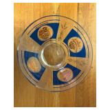 vintage MCM Hazel Atlas grapes punch fruit bowl