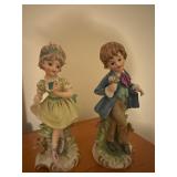 Vintage Napco wear boy and girl figurines
