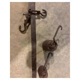 Antique Steel Yard Scale & weights