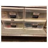 2 drawer containers & contents