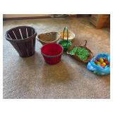 Antique wooden bushel basket