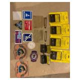 Vintage trail timers, game monitors, NRA patches